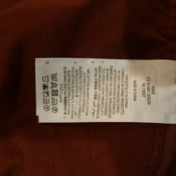 BODEN corduroy midi dress tiered button down rust 6 Long belt prairie cottage - Picture 4 of 10